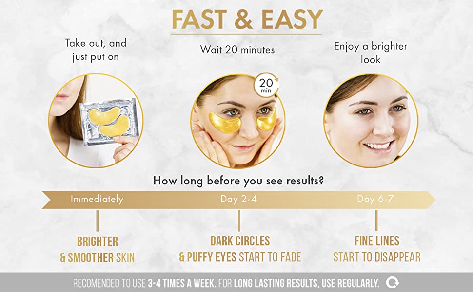 24K Gold Collagen Eye Masks